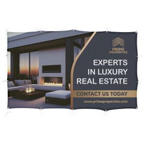 Sublimated Airtex Fabric Fence Banner 2m x 1.2m